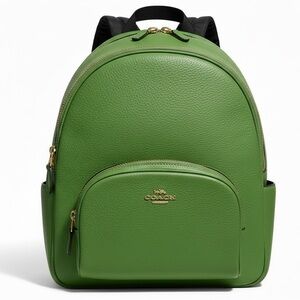 Coach Green Leather Court Backpack Model 5666 🎒